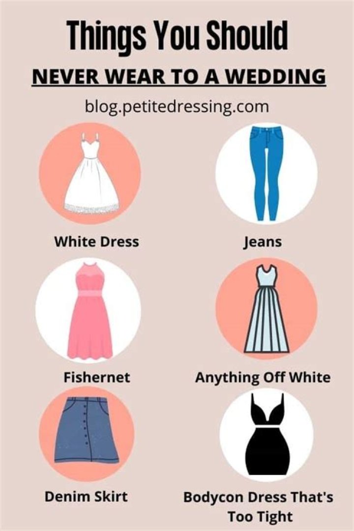 17 Things You Should Never Wear at a Wedding